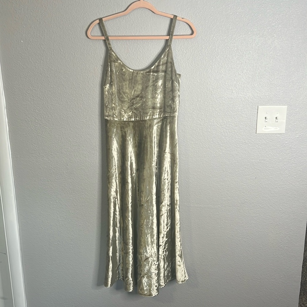 Vince Light Green Velvet Dress - NWT